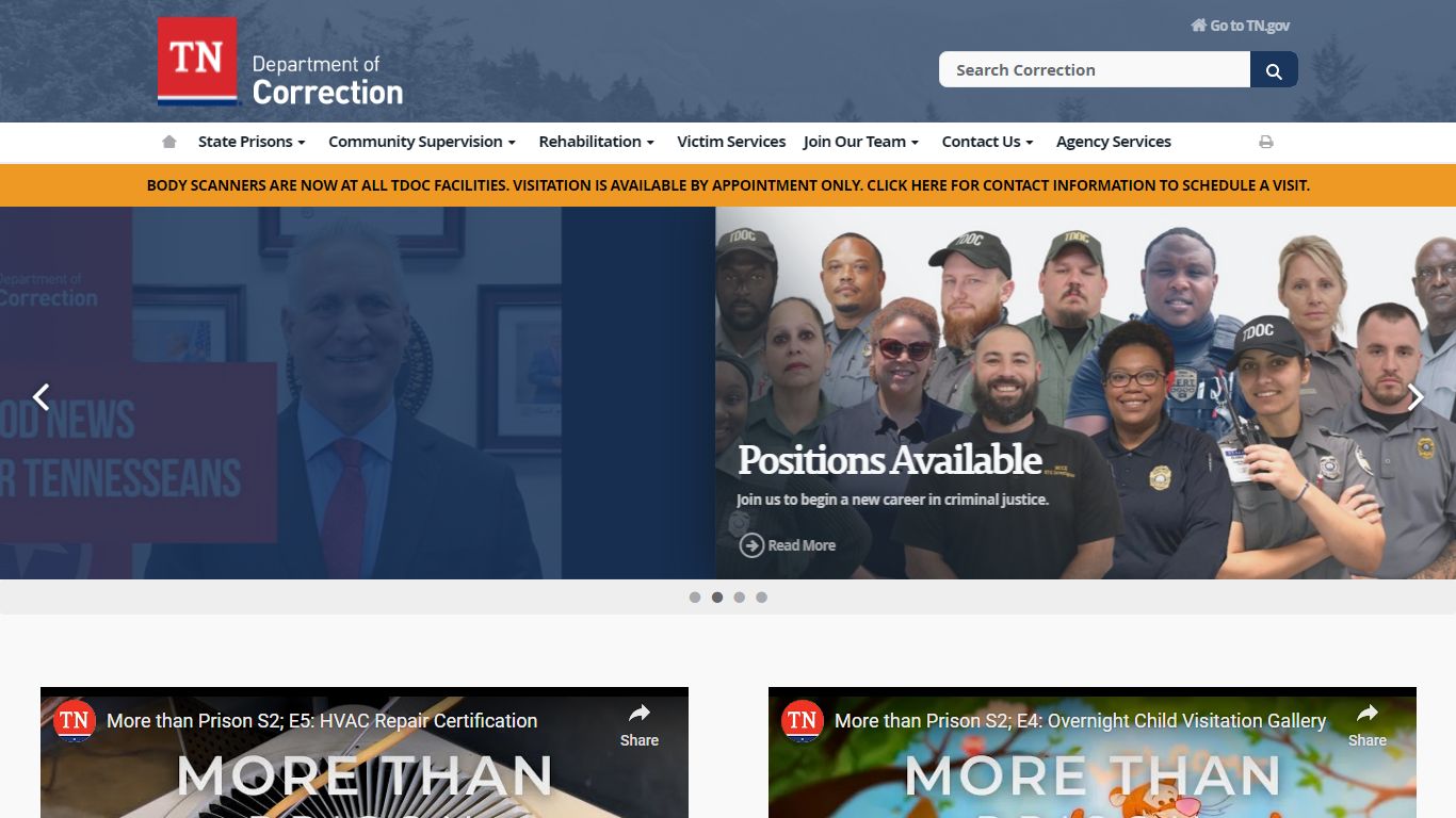 Department of Correction - TN.gov - Tennessee State Government
